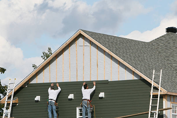 Professional Emergency Siding Repair technician working in Sandston, VA